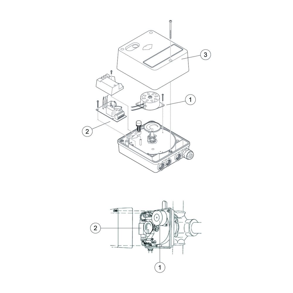 Resideo Stellmotor VMM 24 V / 50 Hz, 30 Nm... RESIDEO-VMM30-24 4024627200427 (Abb. 5)