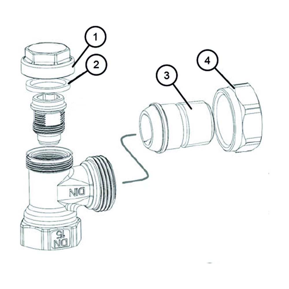 Resideo RL-Verschr vera-Mes-II Rotguss, matt vernickelt Durchgang, 3/4"... RESIDEO-V2410D0020 4029289015822 (Abb. 5)