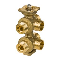 Resideo 6-Wege-Ventil VBG26 Messing, DN 15, Außengewinde, Kvs 1,25... RESIDEO-VBG26-15 5059087016515 (Abb. 1)
