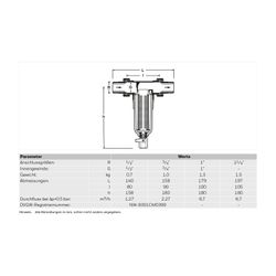 Resideo Feinfilter MiniPlus FF06 Messing AA, R11/4... RESIDEO-FF06-11/4AA 4019837049355 (Abb. 1)