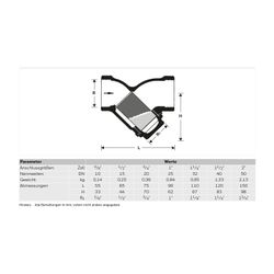 Resideo Schmutzfänger FY30 Messing Ausführung A, 1/2 "... RESIDEO-FY30-1/2A 4019837005962 (Abb. 1)