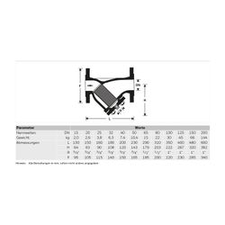 Resideo Schmutzfänger FY69P m. Flanschen GG blau Ausf. ZA DN 50... RESIDEO-FY69P-50ZA 4019837141479 (Abb. 1)