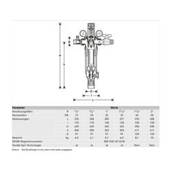 Resideo Hausw.-Stat. stdd. HS10S rücksp. u. ausspülb. Mess. 1/2 " ZS... RESIDEO-HS10S-1/2ZS 4019837047030 (Abb. 1)