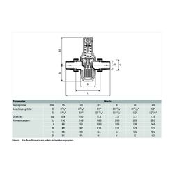 Resideo Druckminderer D06F mit Einstellanzeige, Messing B, R11/2... RESIDEO-D06F-11/2B 4019837000745 (Abb. 1)