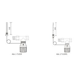 Resideo Thermostat T100R mit losem Fühler AB, 30-70 Grad C... RESIDEO-T100R-AB 4019837058883 (Abb. 1)