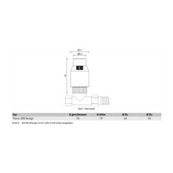 Resideo Thermostatregler T4xxx schwarz/chrom, 6-26 Grad C, M30x1,5mm... RESIDEO-T4321 4029289057433 (Abb. 1)