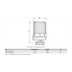 Resideo Thermostatregler Thera-2 weiß, 6-28 Grad C, M30x1,5mm... RESIDEO-T9001 4029289003379 (Abb. 1)