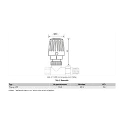 Resideo Thermostat T1000 mit rotem Sparknopf... RESIDEO-T1002B3W0 4029289064196 (Abb. 1)