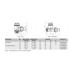 Resideo Rücklaufverschraubung Veramax Messing vernickelt, Eck, 1/2"... RESIDEO-V2440E0015A 5059087009791 (Abb. 1)