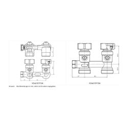 Resideo H-Verschraubung Verafix-VKE, Messing vernickelt, Durchgangsausführung, Inne... RESIDEO-V2461DY15A 5059087017185 (Abb. 1)