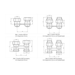 Resideo H-Verschraubung Verafix-VKE ms vern. Durchg. AG 1/2 2-Rohr... RESIDEO-V2495DY015 4029289043672 (Abb. 1)