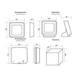 Resideo Raumthermostat T6 Smart Home, verdrahtet, weiß... RESIDEO-Y6H910WF4032 5025121380348 (Abb. 1)