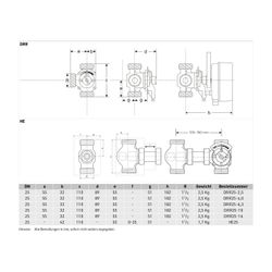 Resideo 3Wege-Universalmischer DRR Rotguss, PN 10 DN 25, Kvs-Wert 10... RESIDEO-DRR25-10 4024627202780 (Abb. 1)