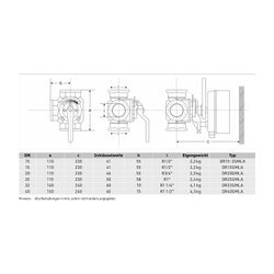 Resideo Dreiwege-Muffenmischer DR GG 20, grau, PN 6, gerade DN 25... RESIDEO-DR25GMLA 4024627100406 (Abb. 1)