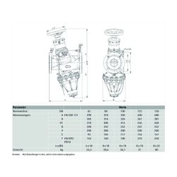 Resideo Differenzdruck-Regelventil Kombi-Auto, Grauguss, PN 16, DN 80, 80-160 kPa... RESIDEO-V70002080 5059087019615 (Abb. 1)