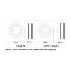 Resideo Wärmewarnmelder R200, batteriebetrieben, vernetzbar... RESIDEO-R200H-N1 5059088000278 (Abb. 1)
