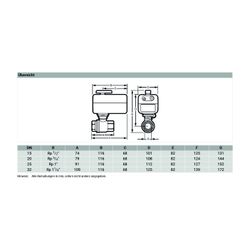 Resideo Wasserleckage-Absperrventil L5, 1 1/4", VWS02Y032E... RESIDEO-VWS02Y032E 5059087018441 (Abb. 1)