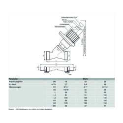 Resideo Drosselventil Kombi-4 2x Aussengewinde, Messing, DN 25... RESIDEO-V1810X0025 4029289019585 (Abb. 1)