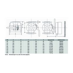 Resideo Dreiwege-Flanschenmischer DR GG 20, grau, PN 6, abgewinkelt DN 200... RESIDEO-DR200FA 4024627040665 (Abb. 1)