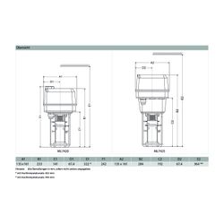 Resideo Stellantrieb ML7420A, 20mm Hub 600N, 24VAC, 0/2-10V, 60s, mit Handv.... RESIDEO-ML7420A6009 4024627146916 (Abb. 1)