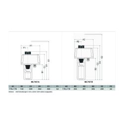 Resideo Stellantrieb ML7421A, 20mm Hub 1800N, 24VAC, 0/2-10V, 114s, mit Handv.... RESIDEO-ML7421A3004 4024627041112 (Abb. 1)