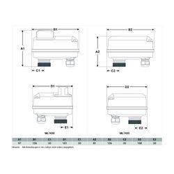 Resideo Stellantrieb ML743xE, 6,5mm Hub 400N, 24VAC, 0/2-10V, 15s, mit Handv.... RESIDEO-ML7430E1005 4024627040580 (Abb. 1)