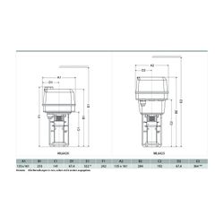 Resideo Stellantrieb ML6420, 20mm Hub, 600N, 230V AC, 3-Punkt, 60s, mit Handverste... RESIDEO-ML6420A3015 4024627040764 (Abb. 1)