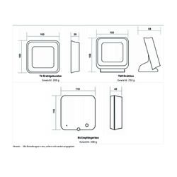 Resideo Raumregler für T6, Ersatzteil, Schwarz, T6H600WF1003... RESIDEO-T6H600WF1003 5025121381178 (Abb. 1)