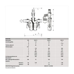 Resideo Sicherheitsgruppe SG160S Messing AA, 3/4", SG160S-3/4AA... RESIDEO-SG160S-3/4AA 4019837070694 (Abb. 1)