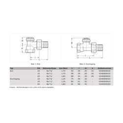Resideo Rücklaufverschraubung Verafix, Messing vernickelt, Eckausführung, 1/2"... RESIDEO-V2400E0015 4029289015297 (Abb. 1)