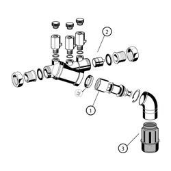 Resideo Systemtrenner BA195 BA entzinkungsbeständiges Messing E R3/8... RESIDEO-BA195-3/8E 4019837108755 (Abb. 1)