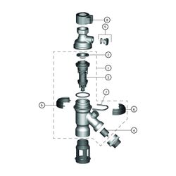 Resideo Systemtrenner BA295D Für Auslaufventile, verchromt R 3/4... RESIDEO-BA295D-3/4WH 4019837146726 (Abb. 1)