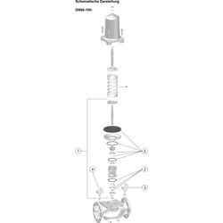 Resideo Druckminderer D15SH pulverbeschichtet, blau, PN25, DN50... RESIDEO-D15SH-50B 4019837152123 (Abb. 1)