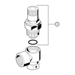 Resideo Membran-Sicherheitsventil SM152 Messing AA, 1 1/4"... RESIDEO-SM152-11/4AA 4019837012229 (Abb. 1)