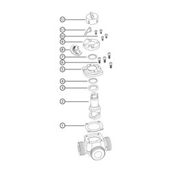 Resideo Dreiwege-Universal-Mischer DRU GG 20, grau, PN 10 DN 25, Kvs-Wert 4,0... RESIDEO-DRU25-4.0 4024627005282 (Abb. 1)