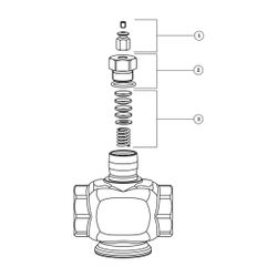 Resideo 3-Wege-Ventil XI Messing, PN 16, Innengewinde DN 40, Kvs 25... RESIDEO-XI40B25 5059087012319 (Abb. 1)