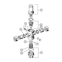 Resideo Druckminderer D06FH Hochdruckausführung, Messing, B, R3/4... RESIDEO-D06FH-3/4B 4019837000240 (Abb. 1)