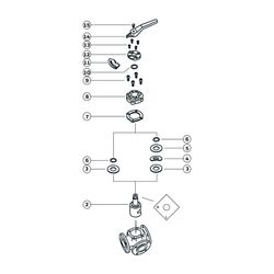 Resideo Dreiwege-Flanschenmischer DR GG 20, grau, PN 6, gerade DN 65... RESIDEO-DR65GFLA 4024627101205 (Abb. 1)