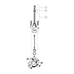 Resideo 2-Wege-Ventil DF-D, Stahlguss, PN 40, Flansch DN 15, Kvs 1,0... RESIDEO-DF15D1.0-SV 5059087020093 (Abb. 1)
