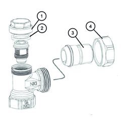 Resideo RL-Verschr vera-Mes-II Rotguss, matt vernickelt Durchgang, 3/4"... RESIDEO-V2410D0020 4029289015822 (Abb. 1)