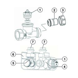 Resideo Thermostatventil Kombi-TRV, Messing vernickelt, Eckausführung, DN 15... RESIDEO-V2100EPI15 4029289083265 (Abb. 1)