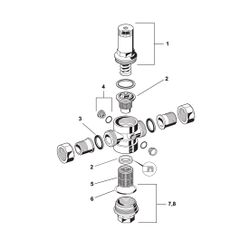 Resideo Druckminderer D06FI mit Einstellanzeige, Edelstahl, B, R1... RESIDEO-D06FI-1B 4019837110956 (Abb. 1)