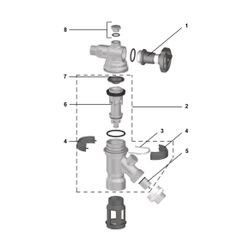 Resideo Systemtrenner BA295D, absperrbar, bleifrei, verchromt, R 1/2"... RESIDEO-BA295D-1/2LFASC 5059087023957 (Abb. 1)