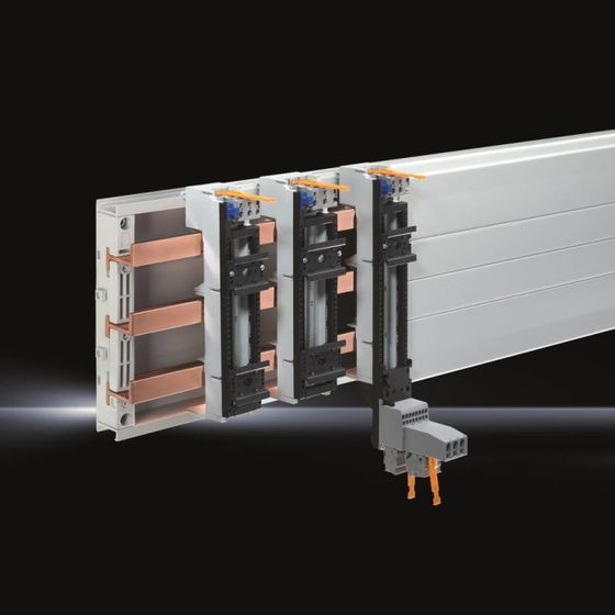 Rittal OM-Premium-Adapter RiLine60 9340900, 25A 690V 1,5-4mm2 45x272mm, Polyamid, RAL 7035