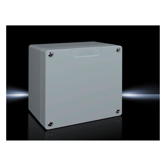 Rittal Aluminiumguss-Gehäuse GA 9112.210, 160x160x93mm, IP66, Aluminiumguss, RAL 7001
