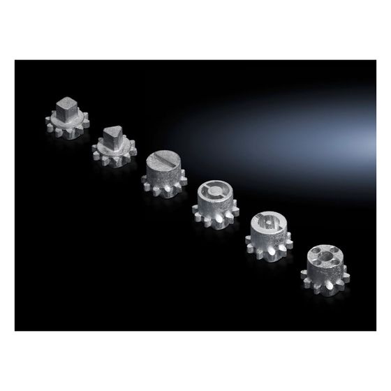 Rittal Verschluss-Einsatz VX 8618.306 Ausf G, 3mm Doppelbart, Zink-Druckguss