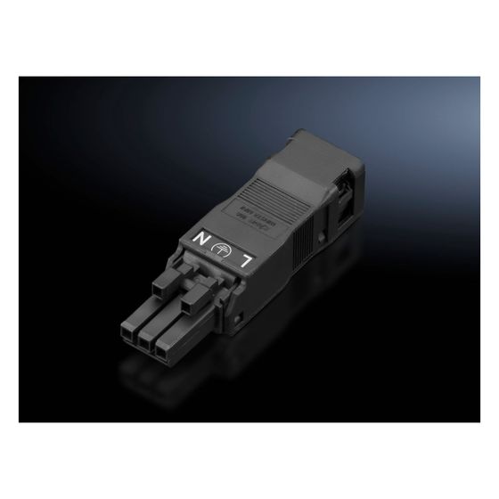 Rittal Buchse 3-polig SZ 2500600, 100-240V, 14x17,9x63,6mm
