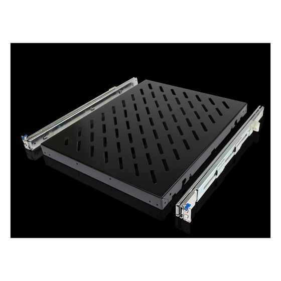 Rittal Geräteboden ausziehbar DK 5501.675, 50kg, 400-600mm, Stahlblech, Schwarz