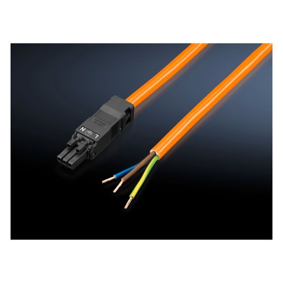 Rittal Einspeisung SZ 2500.500, 3-polig, 3.000mm, 1,5mm2, Orange, 2500500