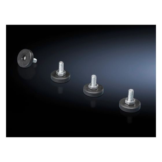 Rittal Nivellierfuß FlatBox 7507.740, M10x20mm, Kunststoff, RAL 9005